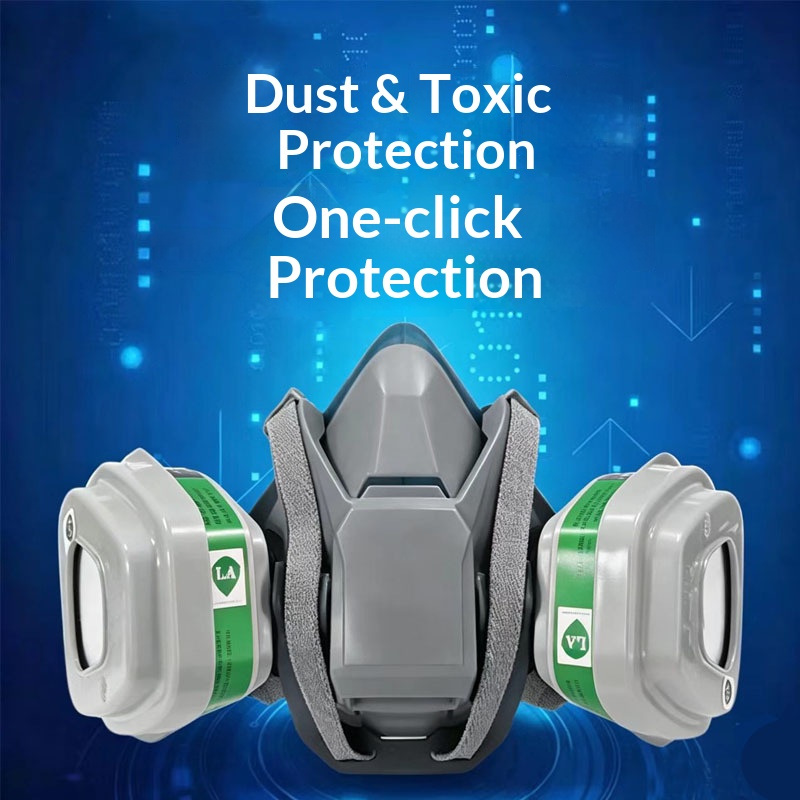 Siliconen 6502QL gasmasker met - Dust Mask Construction recensie en prijs