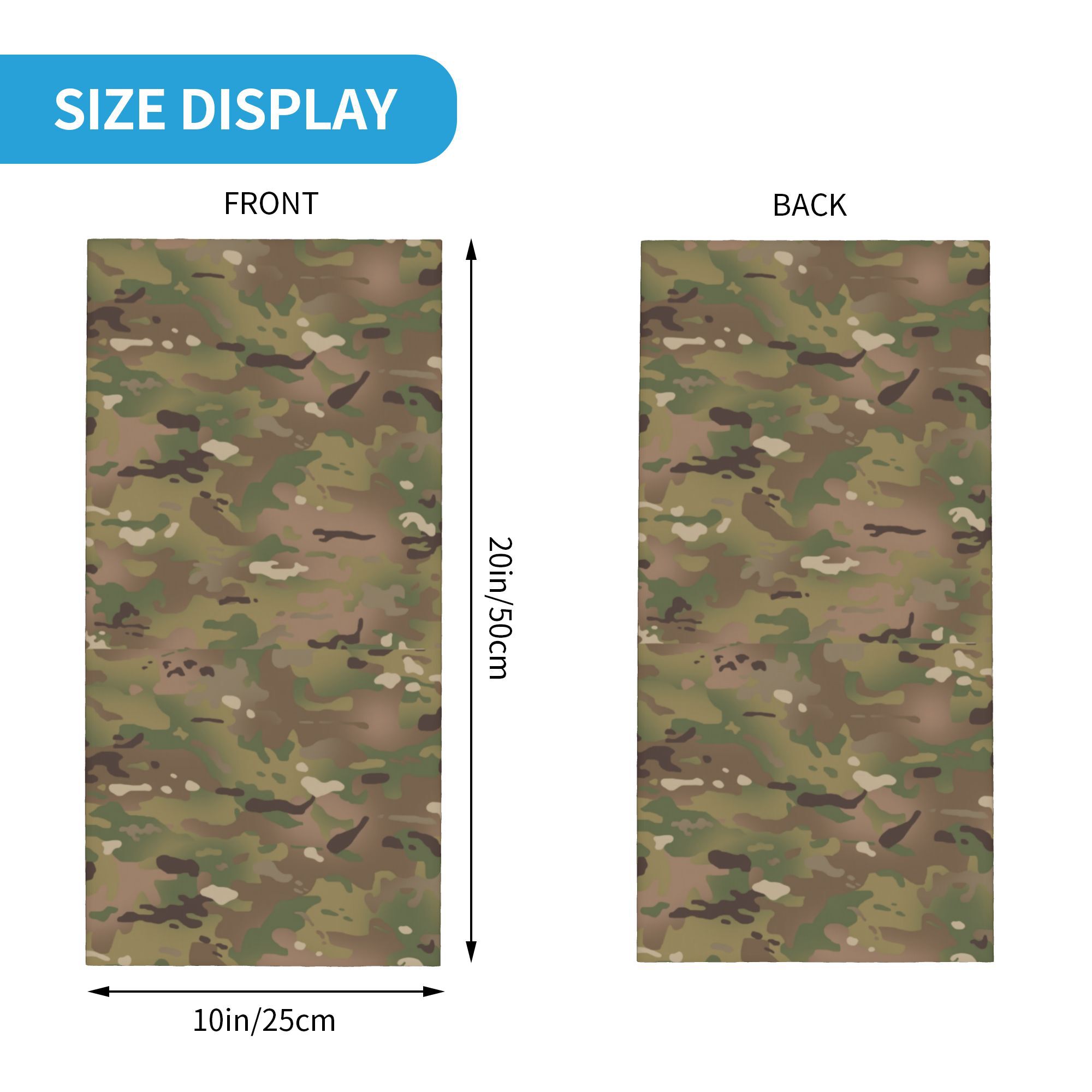 Aangepaste militaire camouflag - Neck Gaiter Face Cover recensie en prijs
