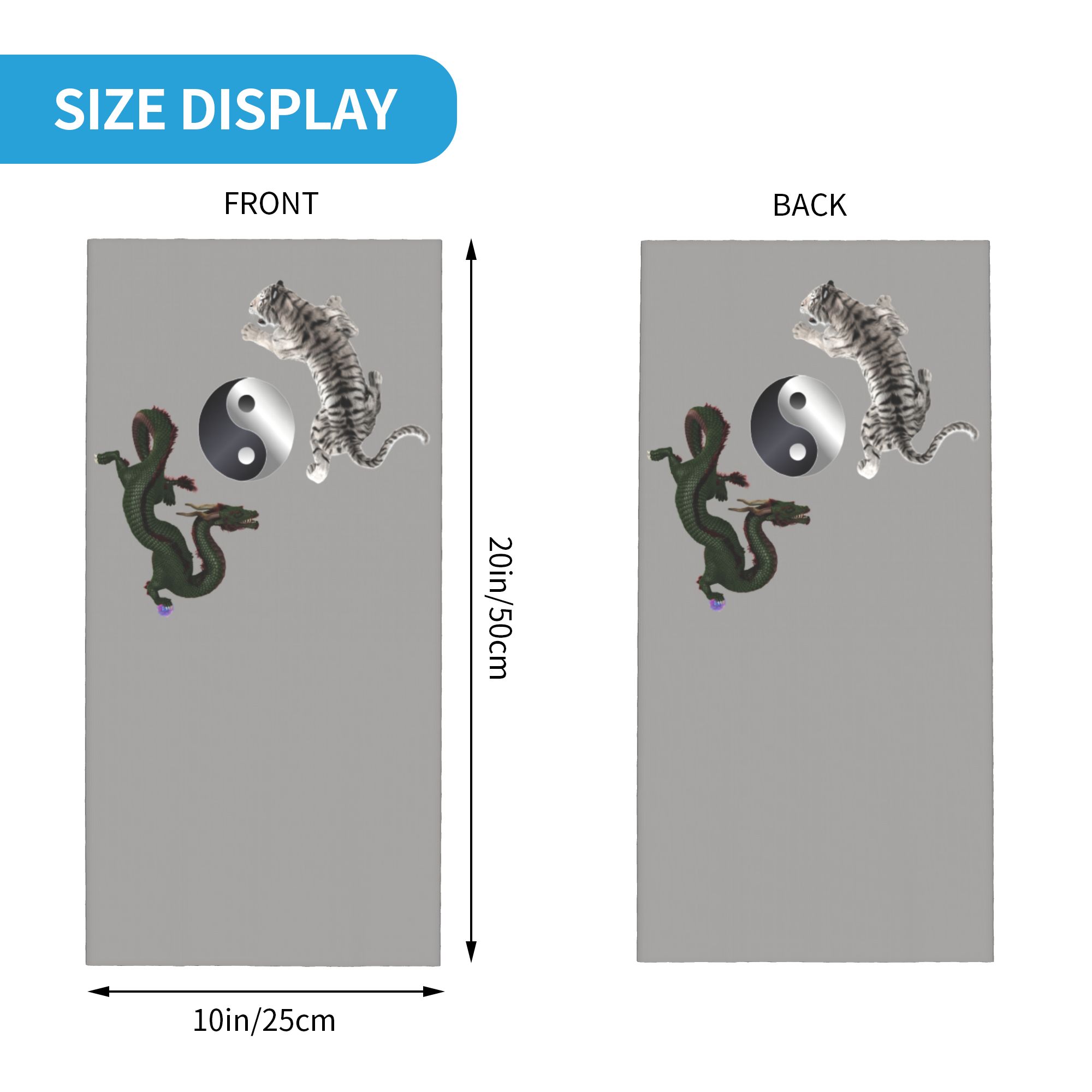Aangepaste Yin Yang Dragon en  - Neck Gaiter Face Cover recensie en prijs