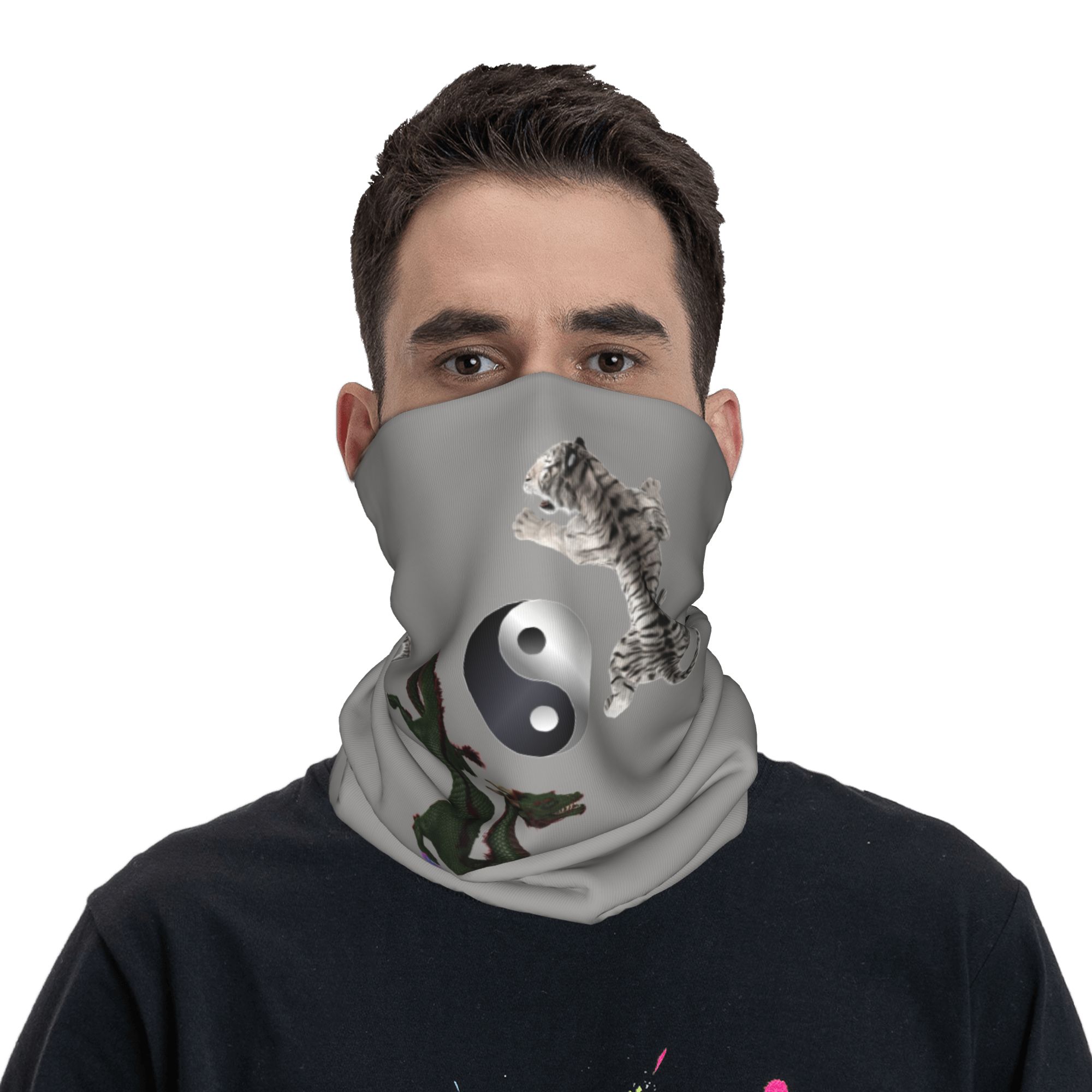 Aangepaste Yin Yang Dragon en  - Neck Gaiter Face Cover recensie en prijs