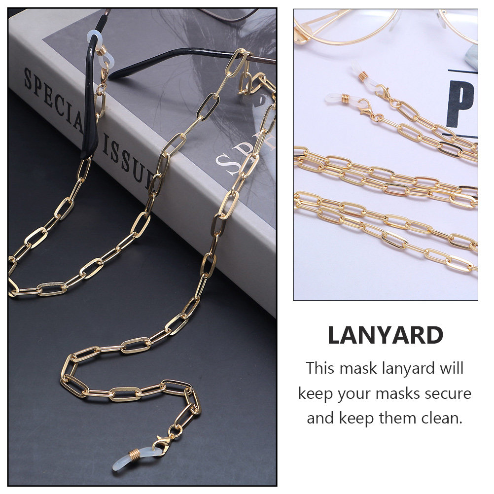 Gouden paperclip-maskerkoord m - Mask Chain Holder recensie en prijs