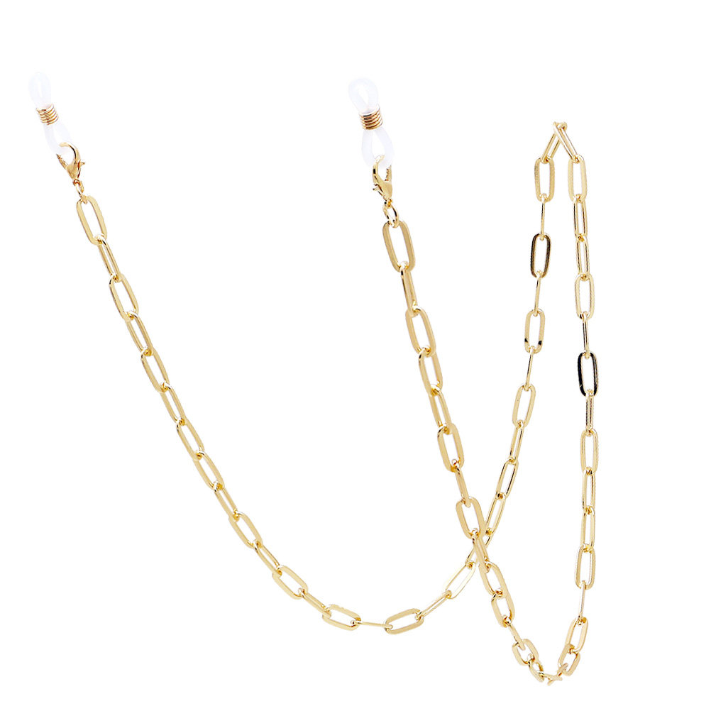 Gouden paperclip-maskerkoord m - Mask Chain Holder recensie en prijs