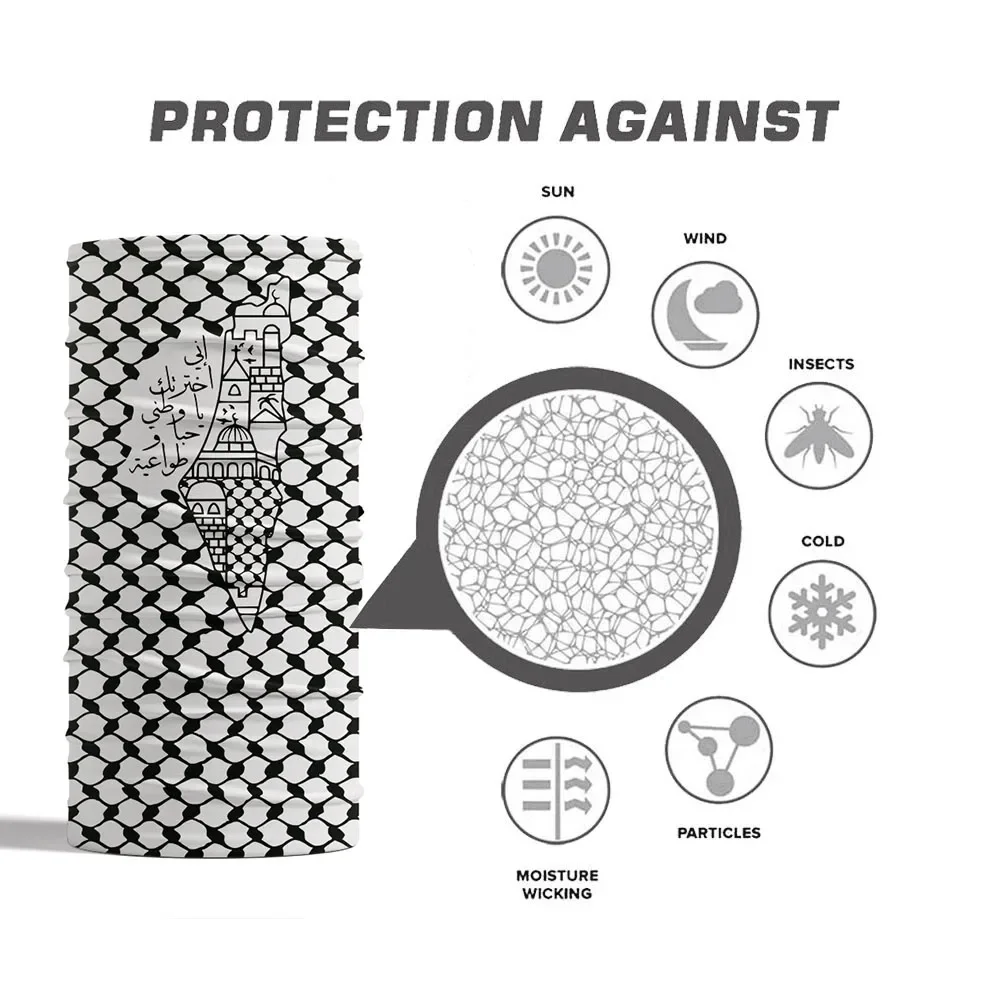 Arabische kalligrafie bandana  - Neck Gaiter Face Cover recensie en prijs