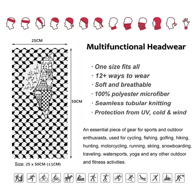 Arabische kalligrafie bandana  - Neck Gaiter Face Cover recensie en prijs