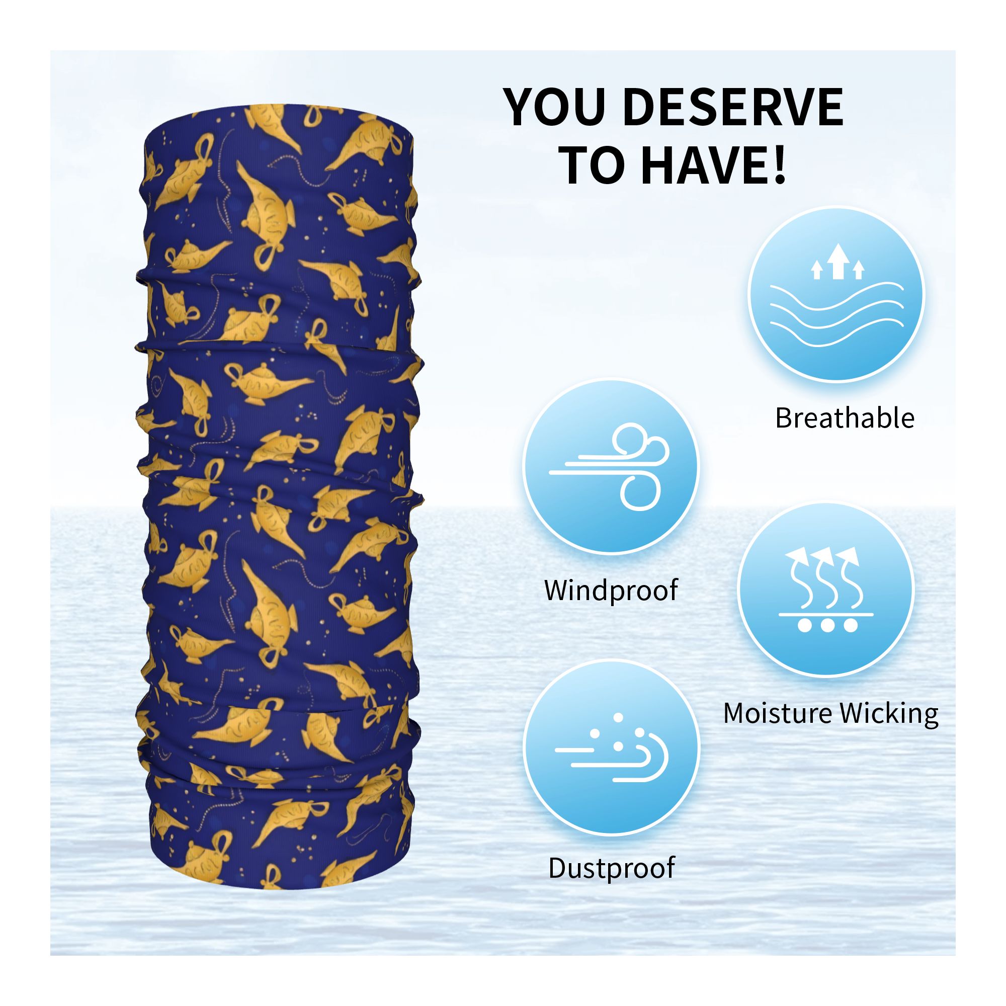 Custom A-Aladdin Genie Bandana - Neck Gaiter Face Cover recensie en prijs